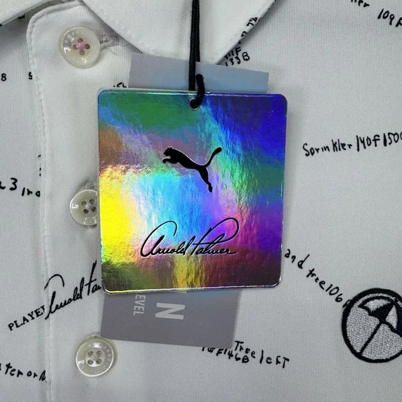 NEW Puma Polo Shirt Men XL Arnold Palmer Cloudspun Scorecard Golf Performance - Picture 8 of 16